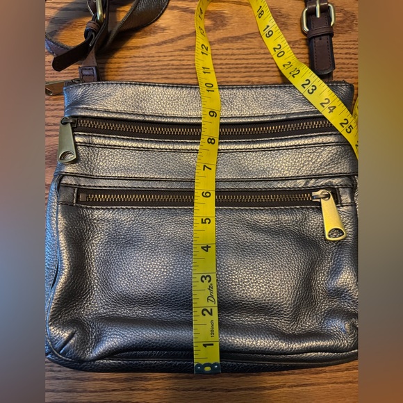 Fossil Metallic Bronze Crossbody Bag with Coordinating Wallet - Picture 15 of 15